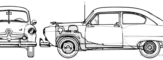 Henry J (1951) - Various cars - drawings, dimensions, pictures of the car
