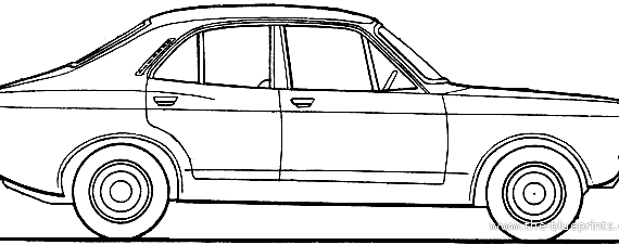 Hillman Avenger 1300 Super (1970) - Разные автомобили - чертежи, габариты, рисунки автомобиля