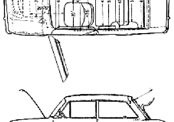 Hillman Imp Super (1965) - Разные автомобили - чертежи, габариты, рисунки автомобиля