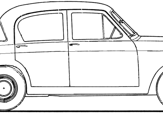 Hillman Minx S1 (1957) - Разные автомобили - чертежи, габариты, рисунки автомобиля