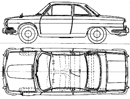 Hino Contessa 1300 Coupe - Various cars - drawings, dimensions, pictures of the car