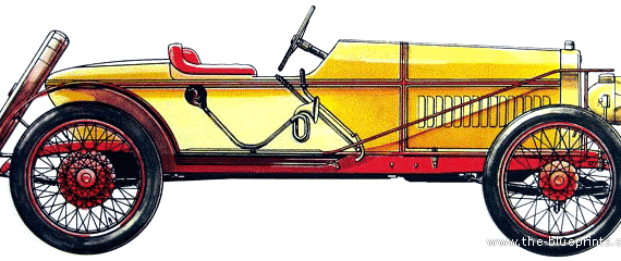 Hispano-Suiza Alfonso (1912) - Different cars - drawings, dimensions, pictures of the car