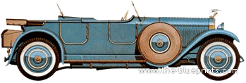 Hispano-Suiza H6 Torpedo (1926) - Different cars - drawings, dimensions, pictures of the car