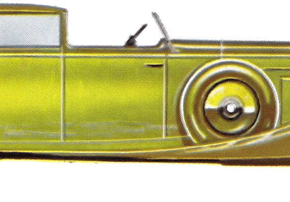 Hispano Suiza V12 Coupe de Ville Kellner - Разные автомобили - чертежи, габариты, рисунки автомобиля