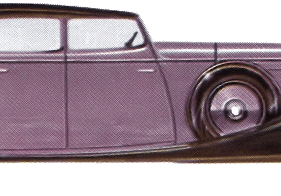 Hispano Suiza V12 Sedanca Limousine de Ville Letourneur et Marchand - Разные автомобили - чертежи, габариты, рисунки автомобиля