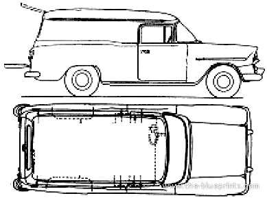 Holden FB Panel Van (1960) - Холден - чертежи, габариты, рисунки автомобиля