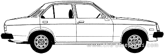 Holden Gemini TE 4-Door - Holden - drawings, dimensions, pictures of the car