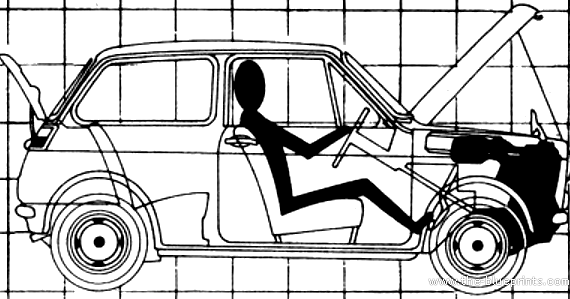 Honda 600 (1970) - Honda - drawings, dimensions, pictures of the car