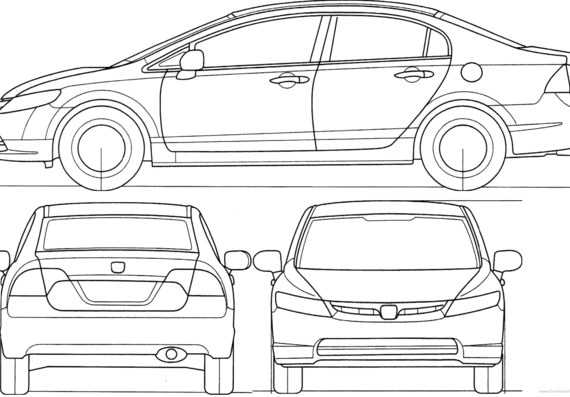Honda Accord (2008) - Honda - drawings, dimensions, pictures of the car