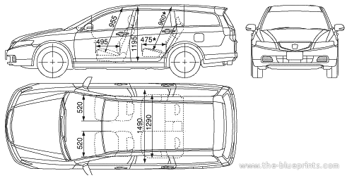 Honda Accord Wagon (2005) - Honda - drawings, dimensions, pictures of the car