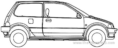 Honda City (1987) - Honda - drawings, dimensions, pictures of the car