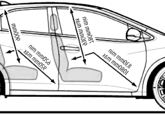 Honda Civic EX GT 5-Door (2012) - Honda - drawings, dimensions, pictures of the car