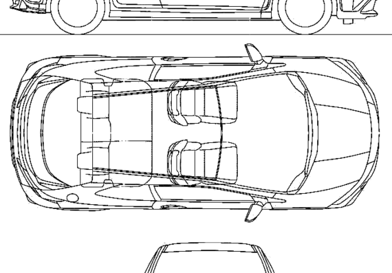 Honda Civic Euro Type R 3-Door (2010) - Honda - drawings, dimensions, pictures of the car
