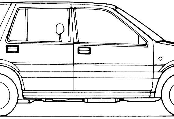 Honda Civic Shuttle (1985) - Хонда - чертежи, габариты, рисунки автомобиля