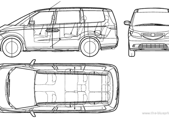 Honda Elysion (2005) - Honda - drawings, dimensions, pictures of the car