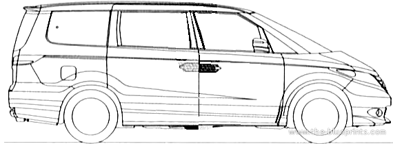 Honda Elysion (2011) - Хонда - чертежи, габариты, рисунки автомобиля