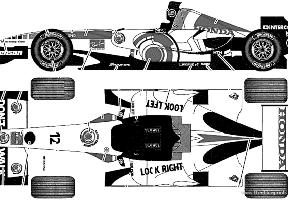 Honda F1 - Honda - drawings, dimensions, pictures of the car