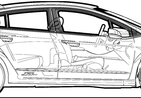 Honda FCX Clarity (2009) - Honda - drawings, dimensions, pictures of the car