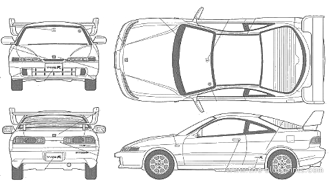 Honda Integra S Edition - Honda - drawings, dimensions, pictures of the car