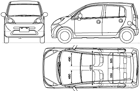 Honda Life (2003) - Honda - drawings, dimensions, pictures of the car
