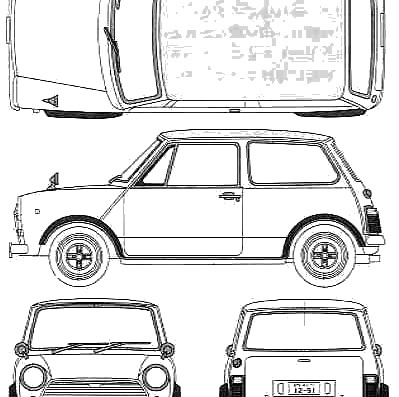 Honda N3 Custom (1972) - Хонда - чертежи, габариты, рисунки автомобиля