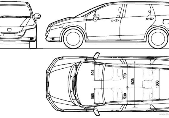 Honda Odyssey (2013) - Honda - drawings, dimensions, pictures of the car