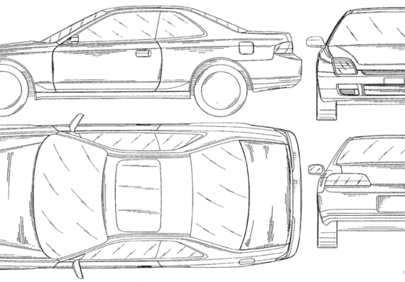 Honda Prelude New - Honda - drawings, dimensions, pictures of the car