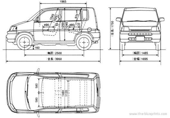 Honda SMX - Хонда - чертежи, габариты, рисунки автомобиля