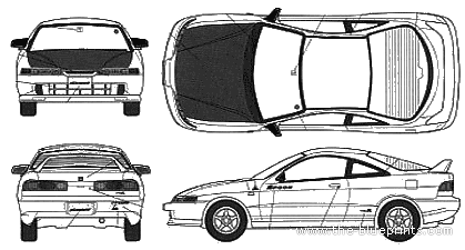 Honda Spoon Integra Type R - Honda - drawings, dimensions, pictures of the car