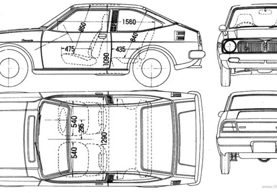 Honda (uknown type) - Хонда - чертежи, габариты, рисунки автомобиля