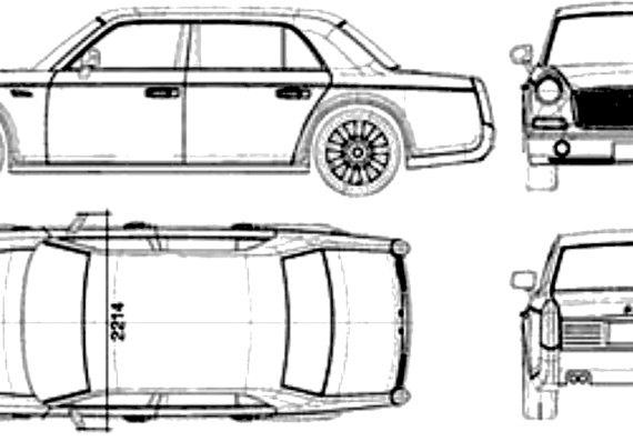 Hongqi L5 (2014) - Разные автомобили - чертежи, габариты, рисунки автомобиля