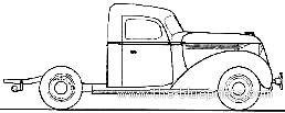 Hudson Cab Chasis (1937) - Various cars - drawings, dimensions, pictures of the car
