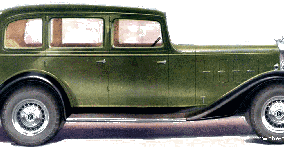 Hudson Terraplane Eight Sedan (1933) - Разные автомобили - чертежи, габариты, рисунки автомобиля
