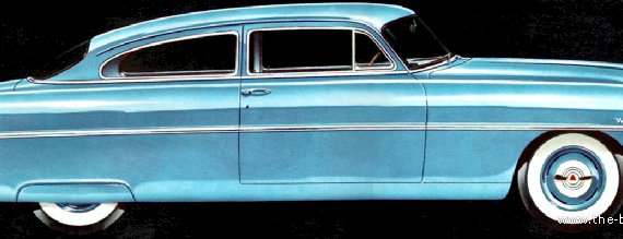 Hudson Wasp Club Sedan (1954) - Разные автомобили - чертежи, габариты, рисунки автомобиля