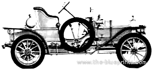 Humber (1909) - Разные автомобили - чертежи, габариты, рисунки автомобиля