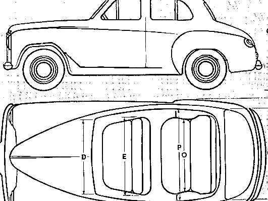 Humber Hawk MkIII (1949) - Разные автомобили - чертежи, габариты, рисунки автомобиля