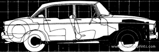 Humber Imperial (1967) - Хамбер - чертежи, габариты, рисунки автомобиля