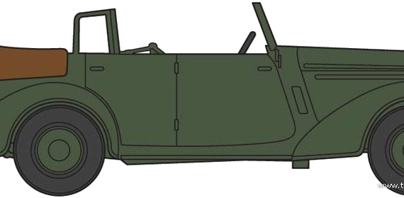 Humber Snipe Staff Car - Разные автомобили - чертежи, габариты, рисунки автомобиля