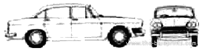 Humber Super Snipe III (1963) - Хамбер - чертежи, габариты, рисунки автомобиля