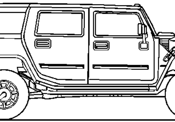 Hummer H2 (2006) - Hammer - drawings, dimensions, pictures of the car