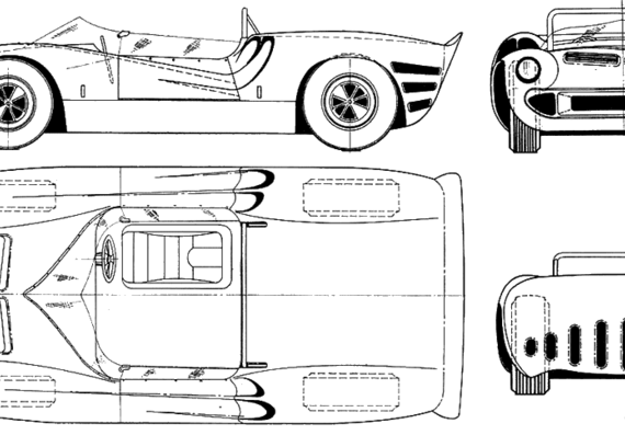 Hussein I - Racing Classics - drawings, dimensions, pictures of the car