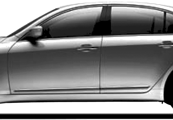 Hyundai Genesis (2009) - Хендай - чертежи, габариты, рисунки автомобиля