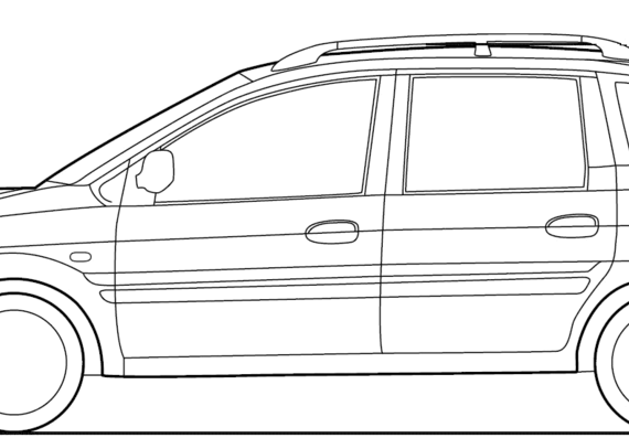 Hyundai Matrix (2009) - Hyundai - drawings, dimensions, pictures of the car