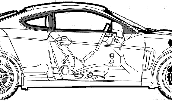Hyundai Tiburon GT V6 (2002) - Hyundai - drawings, dimensions, pictures of the car