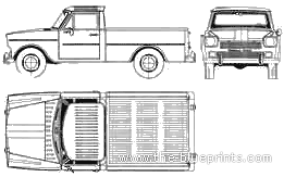 IAME Rastrojero Argentina (1974) - Разные автомобили - чертежи, габариты, рисунки автомобиля