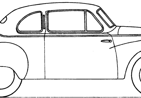 IFA F9 (DKW) - Разные автомобили - чертежи, габариты, рисунки автомобиля