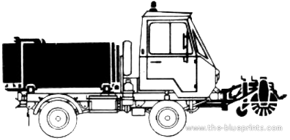 IFA Multicar 2548-22 (1982) - Разные автомобили - чертежи, габариты, рисунки автомобиля