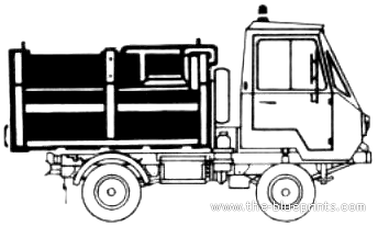 IFA Multicar 2551 (1982) - Разные автомобили - чертежи, габариты, рисунки автомобиля