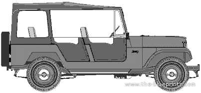 IKA Jeep 101 Bernadaro - ИКА - чертежи, габариты, рисунки автомобиля