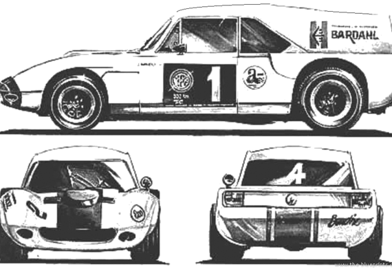 Ika Torino Liebre Mk.2 (1968) - Разные автомобили - чертежи, габариты, рисунки автомобиля